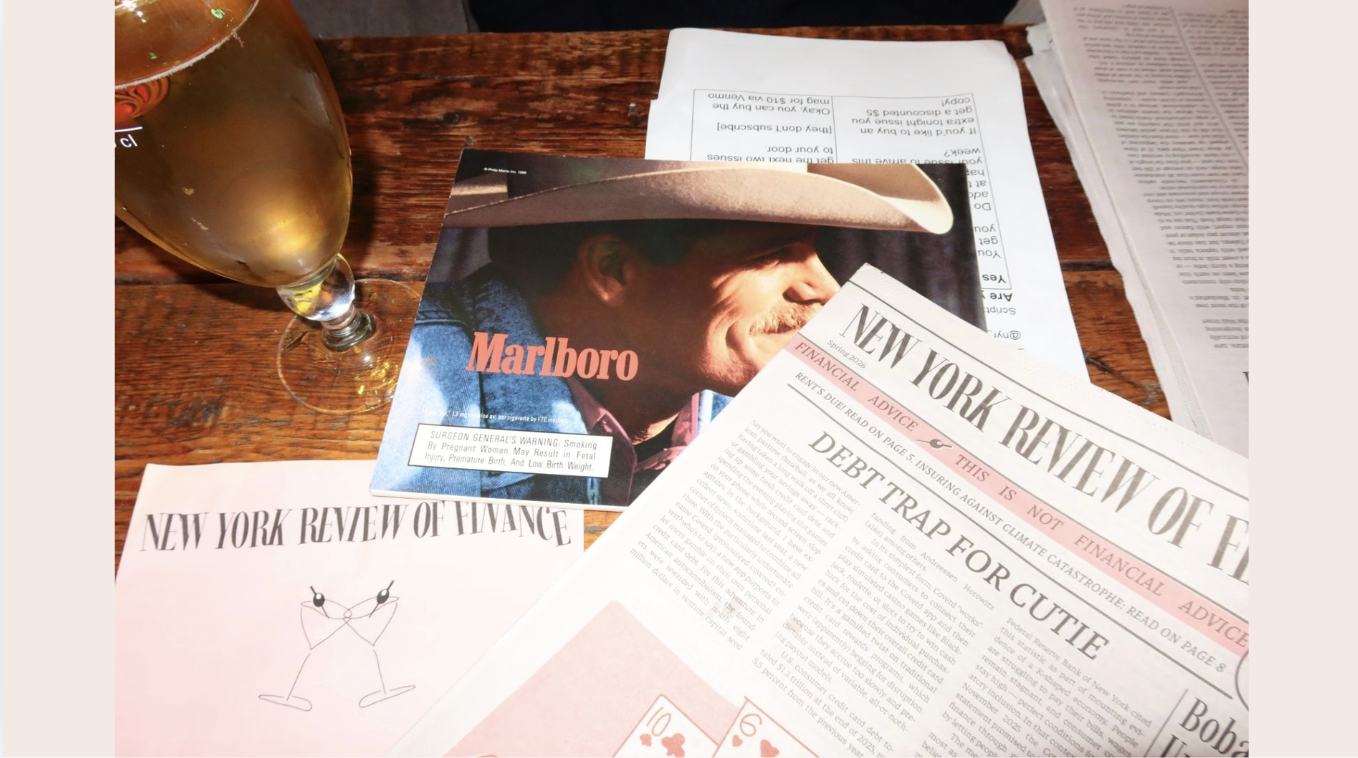 The New York Review of Finance Welcomes You Into Its Bubble